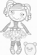 Lalaloopsy Coloring Pages Kids Colouring Girls sketch template