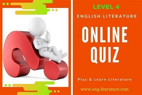 english literature  quiz level    english literature