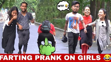 Real Farting Prank On Cute Girls😂 Scary Reaction 😱 Antic Tv Youtube