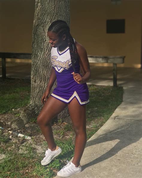 ebony teen cheerleader gets telegraph