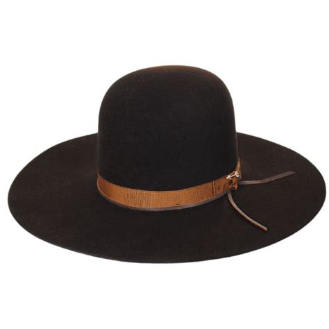 stetson smith fur felt open crown western hat cowboy western hats