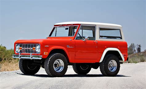 ford bronco test vehicle restored    auction
