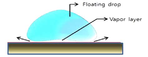 leidenfrost phenomenon  scientific diagram