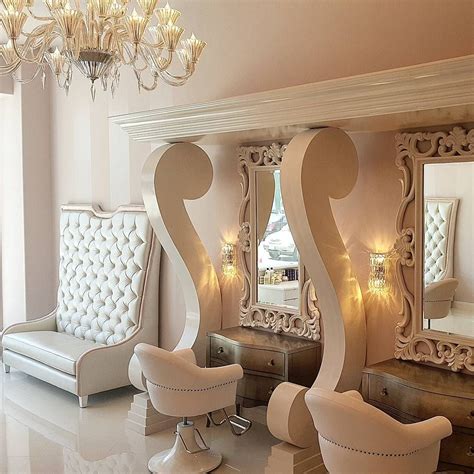 glam beverlyhills salon design interiordesign interiorstyling