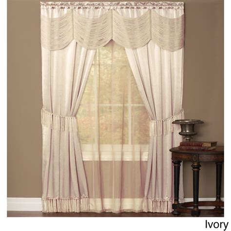 achim halley window   bag complete  piece  rod set walmartcom panel curtains