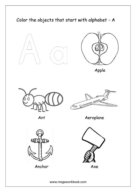 alphabet picture coloring pages   start   alphabet