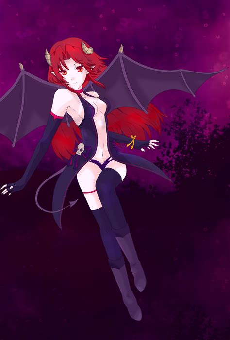 anime devil girl  daniliov  deviantart