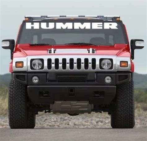 hummer windshield banner sticker truck decals custom sticker shop