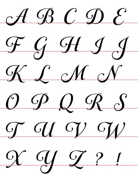 cursive alphabet stencils alphabetworksheetsfreecom