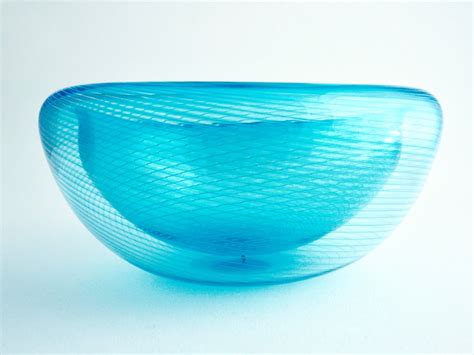 Hand Blown Glass Bowl By John Geci