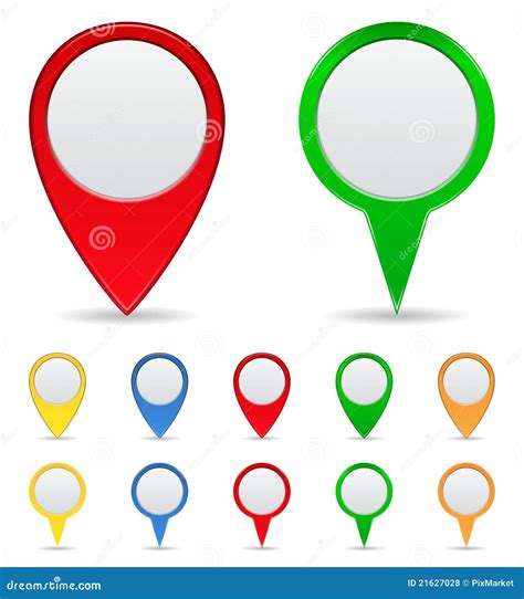 map markers stock vector illustration  background