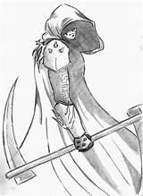 Drawing Hooded Knight Figure Samurai Man Drawings Fantasy Gunman Deviantart Figures Paintingvalley Getdrawings sketch template