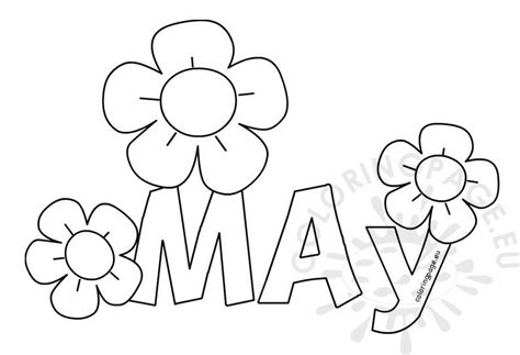 printable month coloring sheet coloring page