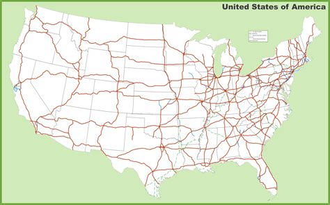 map  usa highways interstate topographic map  usa  states