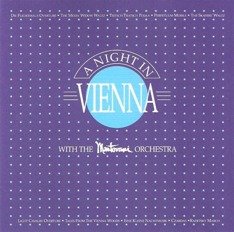 mantovani orchestra a night in vienna with the