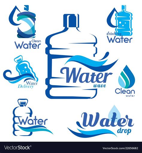 drinking water logo design