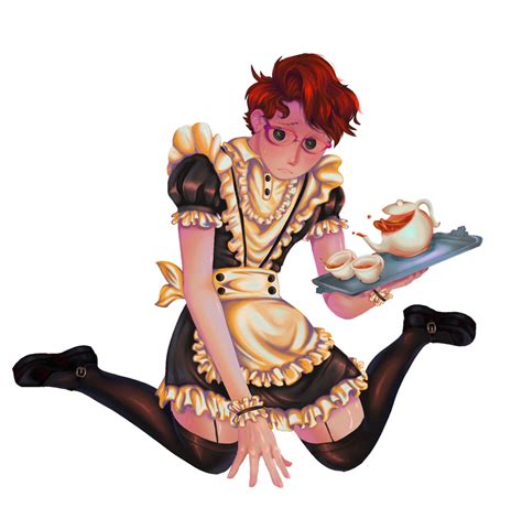[idv] lucky guy maid outfit v2 by sugarwhiskerz on deviantart