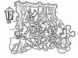 Coloring Pages Christmas Donald Duck sketch template