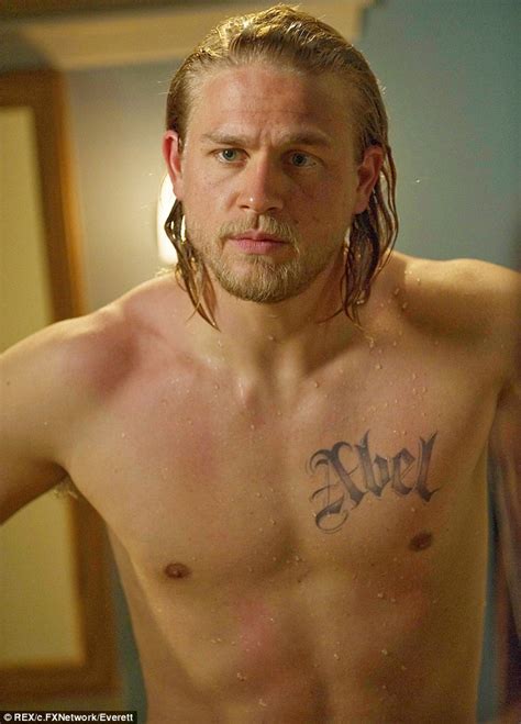 charlie hunnam pensive on tv show set after quitting fifty shades daily mail online