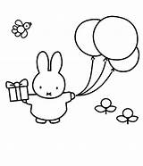 Miffy Coloring sketch template