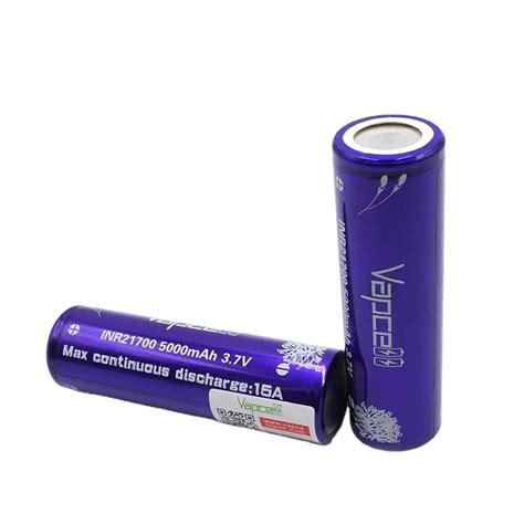 mah   vapcell  battery high capacity rechargeable flat top button top li