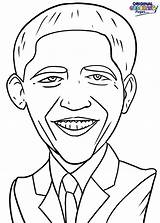 Obama Coloring Getcolorings Barack sketch template