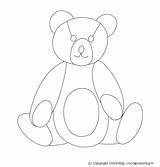 Nounours sketch template