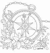 Coloring Pages Colouring Compass Mandalas Mandala Adult Drawings Tattoo Visit Etc Pattern Creative Books Sketches sketch template