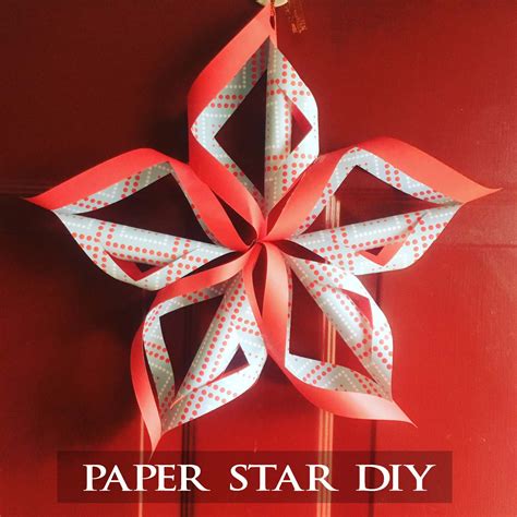 christmas paper star diy   giveaway handmade paper flowers