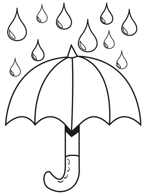 umbrella coloring pages