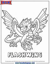 Skylanders Coloring Flashwing Giants Pages Skylander Print Book Printable Popular Gif Coloringhome sketch template