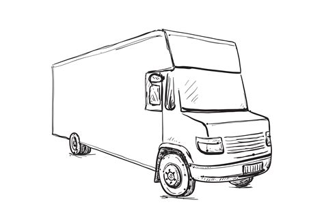hand drawn truck illustrations creative market