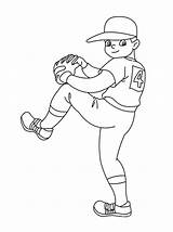Baseball Coloring Pages Printable Kids Worksheets Colouring sketch template