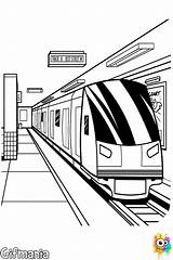 Coloring Underground Colorear Para Dibujos Metro Pages Subway Train Designlooter 720px 41kb sketch template