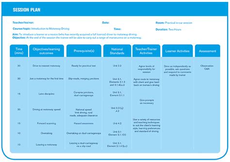 driving lesson planner linksjord