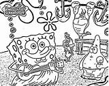 Coloring Pages Spongebob Birthday Printable sketch template