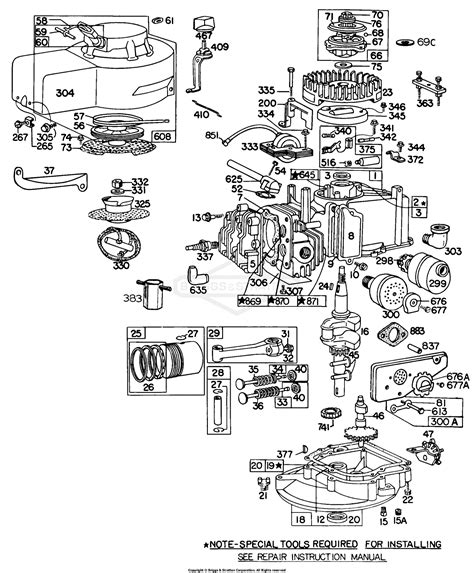 briggs  stratton  series parts diagram diagram resource