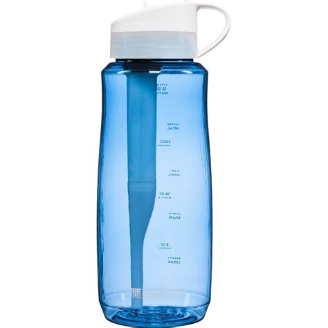 brita large hard sided water bottle   filter bpa  blue  ounce deal brickseek