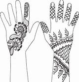 Henna Mehndi Hand Designs Patterns Hands Drawing Drawings Simple Template Tattoo Printable Arabic Templates Getdrawings Pattern Book Step Girls Mehandi sketch template