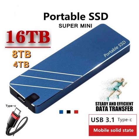 draagbare ssd solid state drive gb tb externe harde schijf usb  tb mobiele harde