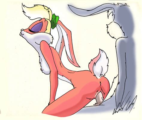 Rule 34 Anthro Bugs Bunny Colored El Vis Female From Behind Fur Furry