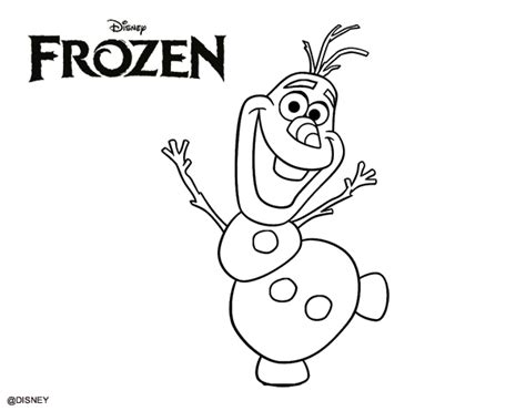 coloring pages  olaf