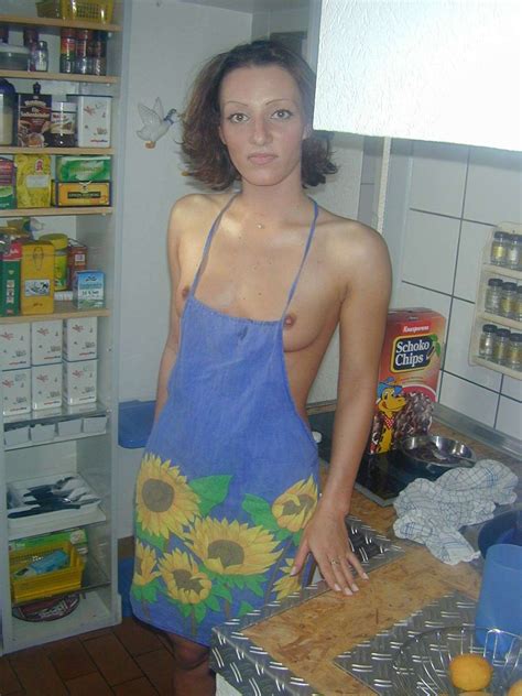 cooking in sexy apron 8 pic of 33