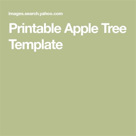 printable apple tree template tree templates apple tree templates