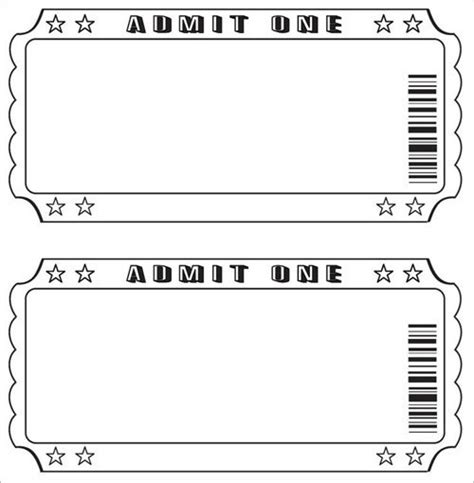 raffle ticket template template business