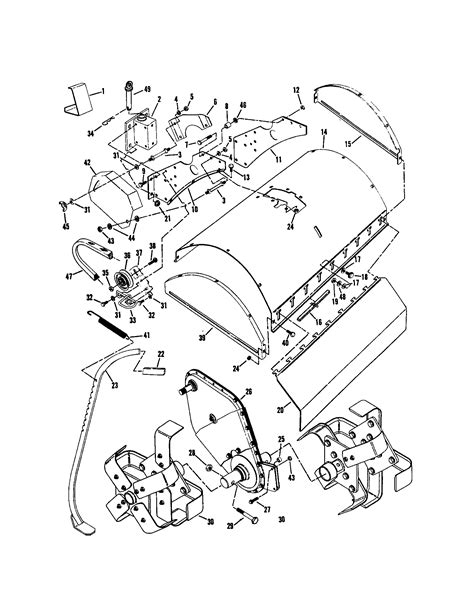 snapper tiller parts model rts sears partsdirect