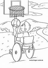 Basketball Rollstuhl Rolstoel Basketbal Gewenste Tekening Mense Deur Klik sketch template