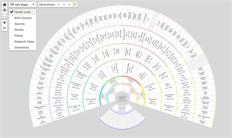genealogy fan chart print family tree template familysearch