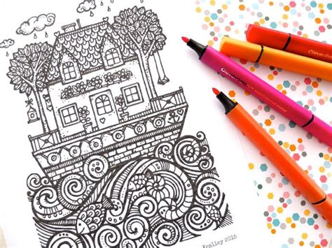 coloring pages houseboat coloringpages