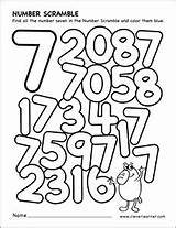 Number Scramble Worksheet Preschool Activity Coloring Numbers Worksheets Scrambled Activities Cleverlearner Kindergarten Writing Printables Children Recognition Math Choose Board sketch template